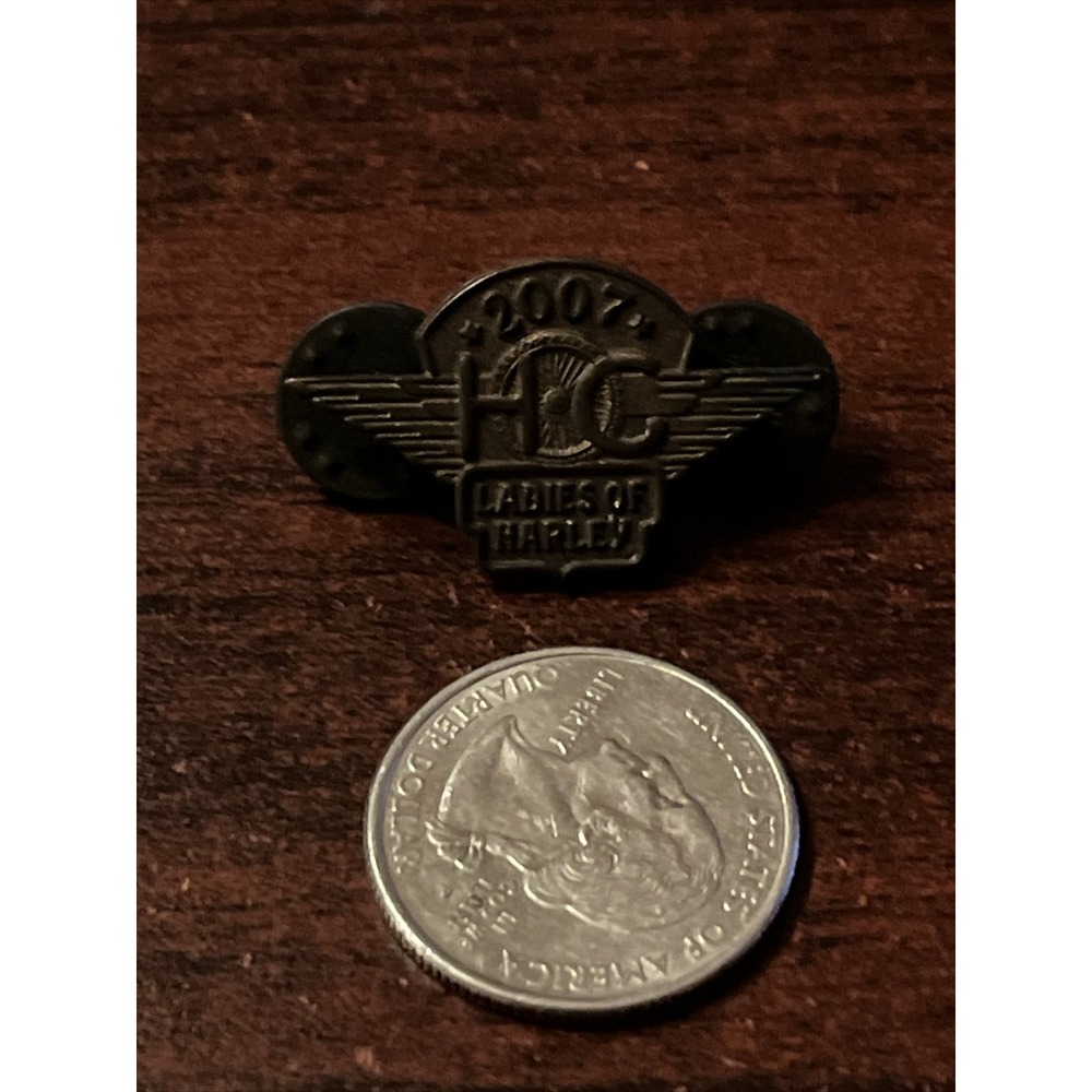 2007 HOG Harley Davidson Motorcycles‎ Ladies Of Harley Lapel Hat Pin - Picture 2 of 4